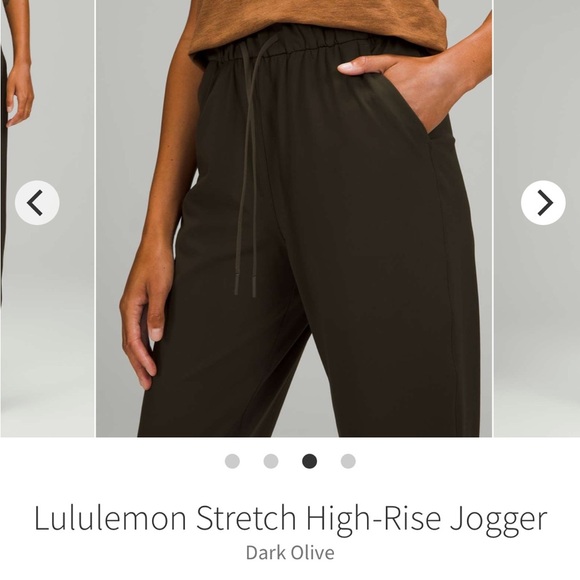 Lululemon Stretch High-Rise Jogger *Shorter Length Dark Olive size 4 - Picture 2 of 6